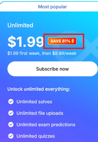 Solvely 81% off offer